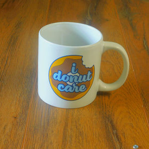I Donut Care Ceramic Coffee Cup Mug, White 14 fl.